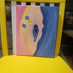 Art Piece "The Flower" Vagina Feminist Acrylic